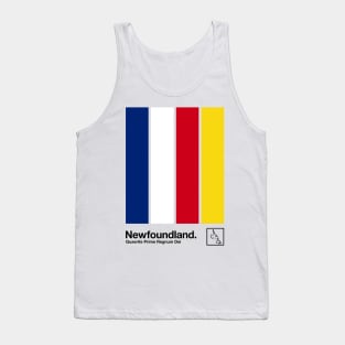 Newfoundland // Original Minimalist Artwork Poster Design Tank Top